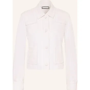 Dámský blejzr Sem Per Lei Dámská Žerzejová Bunda Hranatého Střihu, bílá, 38