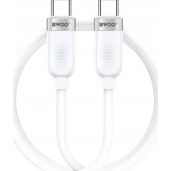 Datový kabel Kabel USB-C - USB-C BWOO 1 m bílý