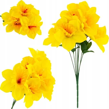 umělá květina NARCISY KYTICE NARCISŮ HUSTÁ VELKÁ NARCIS UMĚLÉ KVĚTY