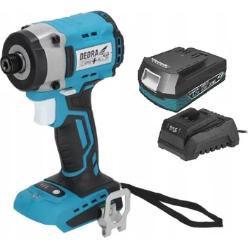 DEDRA Aku rázový utahovák bezkartáčový AKUMULÁTOR 2Ah SADA DED7144 220 Nm, 18 V