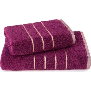 Bytový textil Set froté ručníku a osušky fialová