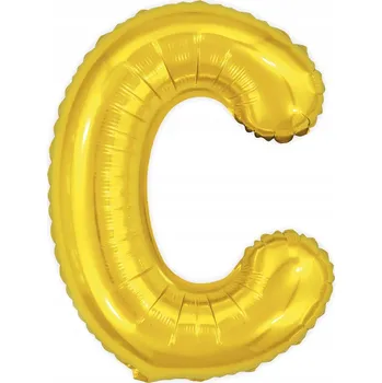 Balónek Zlaté písmeno C Zlatý fóliový balónek Písmena Abeceda 40 cm NÁPIS dekorace