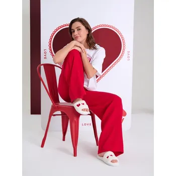 Dámská obuv Sinsay - Pantofle s umělou kožešinou - krémová - 651GR-01X - 651GR-01X-389