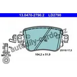 Sada brzdových destiček ATE 13.0470-2790 (AT LD2790)