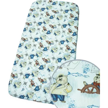 Prostěradlo PROSTĚRADLO 180x90 cm S GUMOU DO POSTÝLKY BAVLNA Kerstin