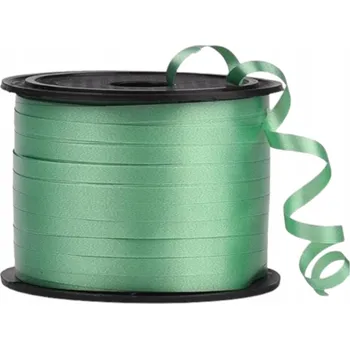 Stuha STUHA NA BALÓNKY ZELENÁ PVC 92 cm DEKORACE DÁRKY Páska 92 m