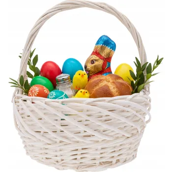 Nákupní košík Košík proutěný bílý 1 ks