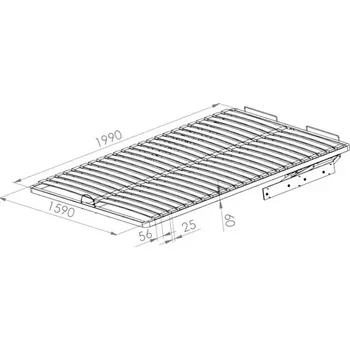 Postelový rošt Rošt Blanco WKL 160-04 MET