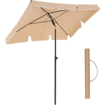 Slunečník Zahradní slunečník s ochranným obalem Royal 200x125 cm béžový