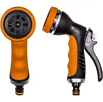 Postřikovač Pistolový zavlažovač 8-funkční hobby – kovový ECO-2048