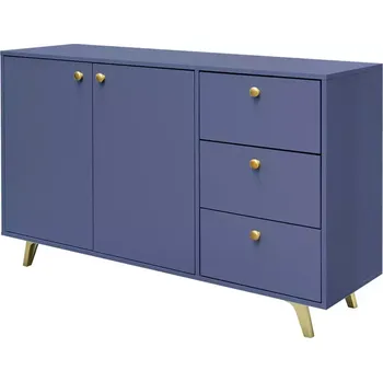 Kancelářská sestava Komoda Siena tlumená modrá