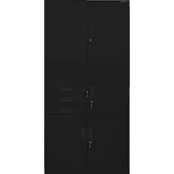 Kancelářská sestava Kancelářská skříň Filip II kov černá