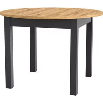 Jídelní set Skládací stůl Indus 02 dub craft/černá