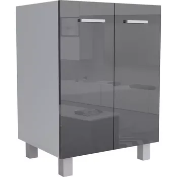 Kuchyňská Skříňka Lucjan 60d 2f lux černá