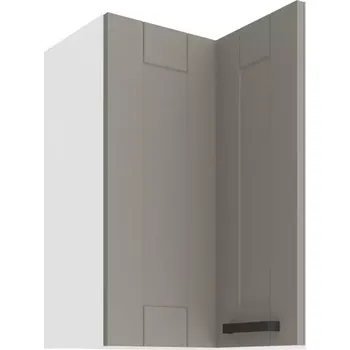 Kuchyňská Skříňka LUNA CLAYGREY/BÍLÝ 60X60 GN-72 2F (90°)