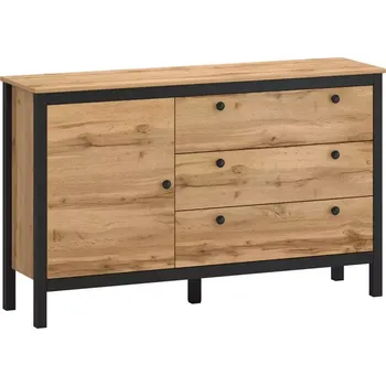 Komoda Palmer G dub wotan/černá