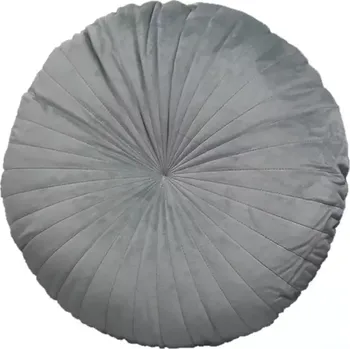 Polštář Polštář Velvet Round 45 šedý