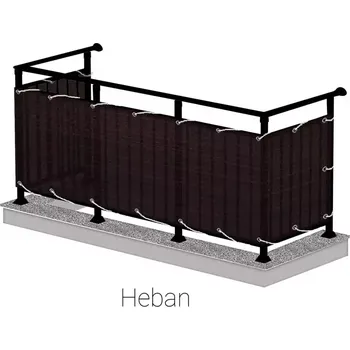 Plot Balkonová zástěna 90cm/500cm wenge