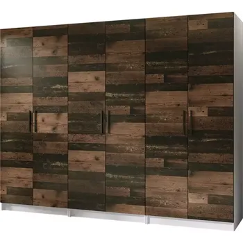 Ložnicová sestava Skříň 3x Gold 2D bílá/old style