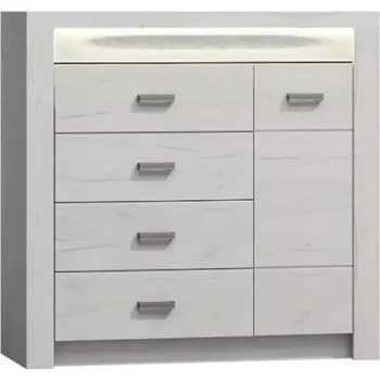 Kancelářská sestava Komoda Indianapolis 108,5 cm Kraft Bila