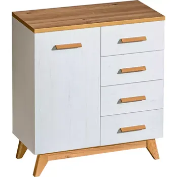 Kancelářská sestava Komoda Sven 2d4s 85cm Dub Nash / Andersen Borovice