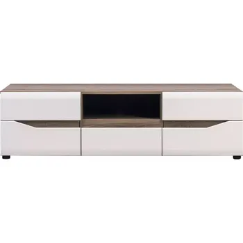 Obývací stěna Tv stolek Lionel Li01 dub sonoma/bílá