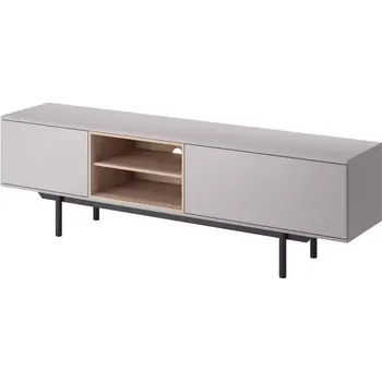 Obývací stěna Tv Skříňka Inox Irtv175 Šedá/Jackson Hickory