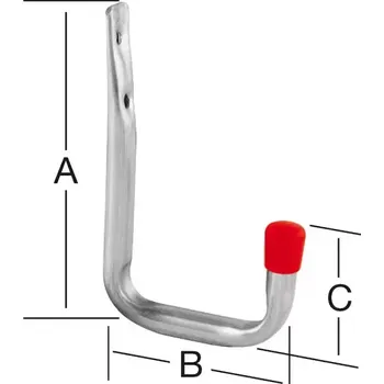 Tesařské kování Hák stěna u 120x82x41 zn