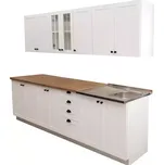 Kuchyňská linka Prowansja 260cm Borovice Andersen/Dub Lancelot