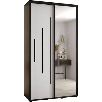 Předsíňová stěna Skříň 45 Canaris 13 130 černá/bílá/černá