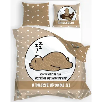 Povlečení Povlečení 100% BAVLNA 160x200 mládežnický spací pytel béžová barva