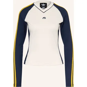 Dámské oblečení Adidas Dlouhé Rukávy Miaou, bílá / žlutá / tmavě modrá