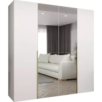 Předsíňová stěna Skříň Alicante II 200 bílá/zlatá