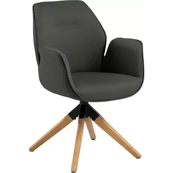 Jídelní set Židle Puro šedá/dub