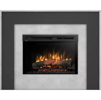 Elektrický krb Zuni 26 beton/černá