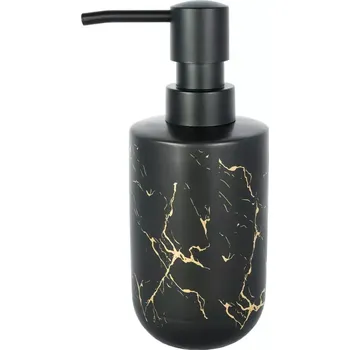 Dávkovač mýdla Dávkovač&nbsp;mýdla GOLD LINE keramický, černo-zlatý CST-1779 99