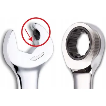 Klíč SATA ST43604 Očkový a otevřený klíč s dvojitou ráčnou 8mm