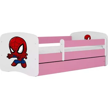 Dětský pokoj Dětská postel Babydreams+SZ+M růžová 70x140 Spider-man