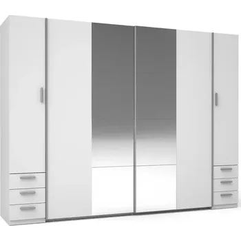 Kancelářská sestava Skříň Store 2D+2D III21-B bílá/zrcadlo