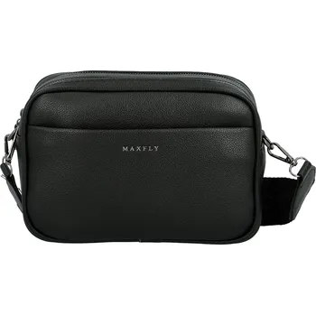 Kabelka Stylová dámská koženková crossbody kabelka MaxFly Tarja, černá