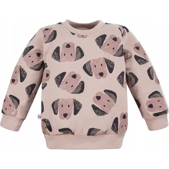 Chlapecká mikina Eevi dětská mikina bavlna béžová velikost 68