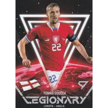Sběratelský sportovní předmět insert karta TOMÁŠ SOUČEK 2024 Hrdí Lvi Legionary číslo LN-14