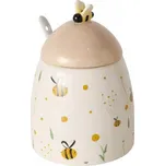 KERAMICKÁ DÓZA HONEY NA CUKR MED S LŽIČKOU 445ML