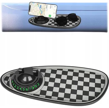 Prostiskluzová Podložka na palubní desku, Univerzální, Organizér Držák 3v1