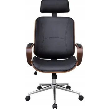 Otočná kancelářská židle VidaXL 241686, černo-hnědá