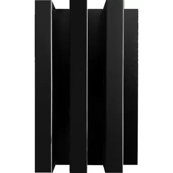 Lamelový panel 3D MDF/HDF Černý 41x190x2750