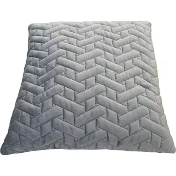 Polštář Povlak na polštář Velvet D8 šedý