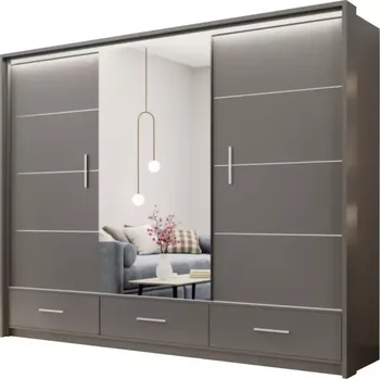 Kancelářská sestava Skříň Marsylia 250cm Grafit