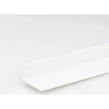 Stavební profil Profil uholníkový PVC bily lesk 10x40x1000