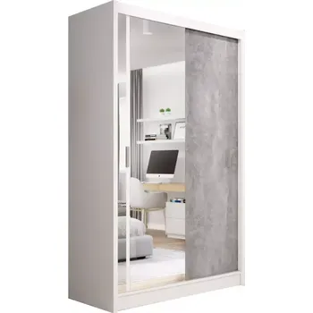 Kancelářská sestava Skříň Stone 150 bílá/beton